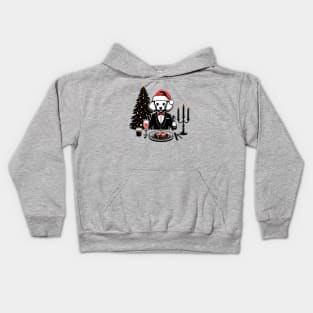 Poodle Dog Christmas Kids Hoodie